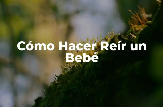 Cómo Hacer Reír un Bebé