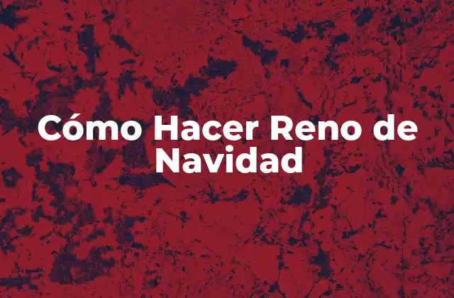 Cómo Hacer Reno de Navidad 2 Cómo Hacer Reno de Navidad