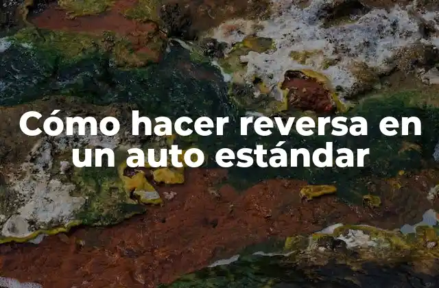 Cómo Hacer Reversa en un Auto Estándar