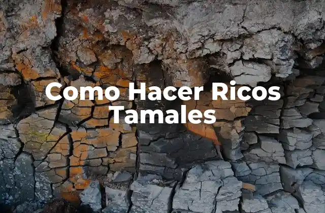 Como Hacer Ricos Tamales