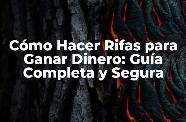 Cómo Hacer Rifas para Ganar Dinero: Guía Completa y Segura