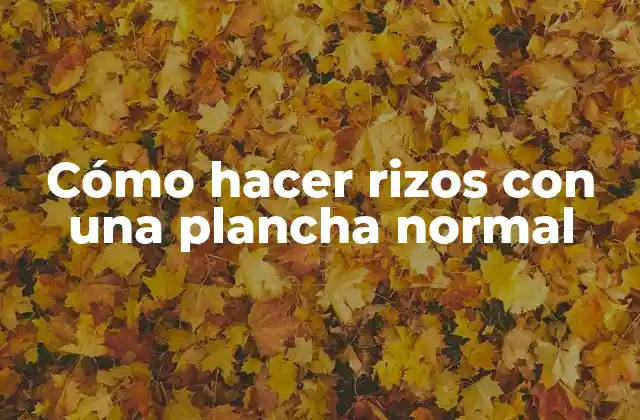 Cómo Hacer Rizos con una Plancha Normal