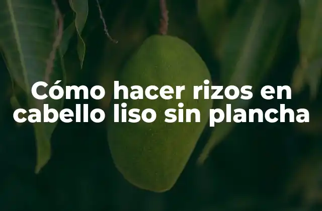 Cómo Hacer Rizos en Cabello Liso sin Plancha