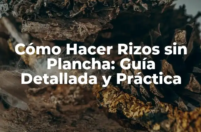 Cómo Hacer Rizos sin Plancha: Guía Detallada y Práctica