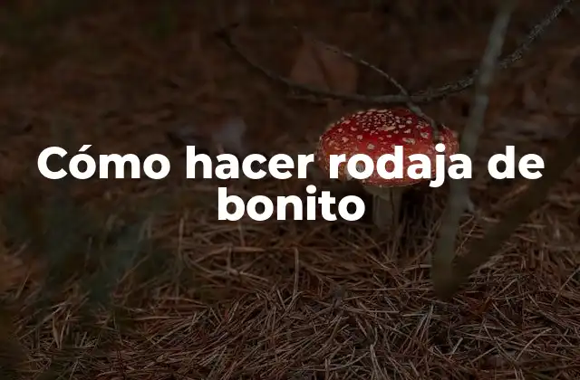 Cómo Hacer Rodaja de Bonito 2 ¿Qué es una rodaja de bonito y para qué sirve?