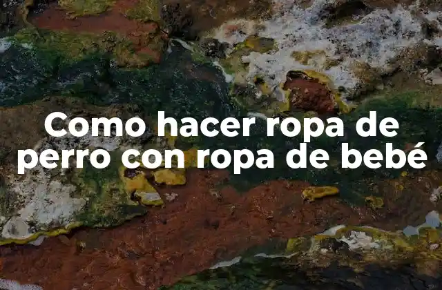 Como Hacer Ropa de Perro con Ropa de Bebé