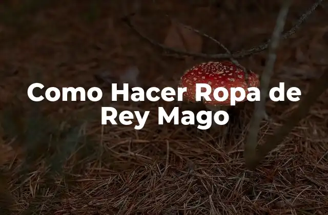 La Ropa de Rey Mago: Qué es y para Qué Sirve