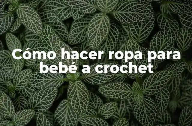Cómo Hacer Ropa para Bebé a Crochet 2 Crochet para bebés: una guía para principiantes