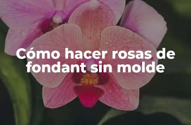 Cómo Hacer Rosas de Fondant sin Molde