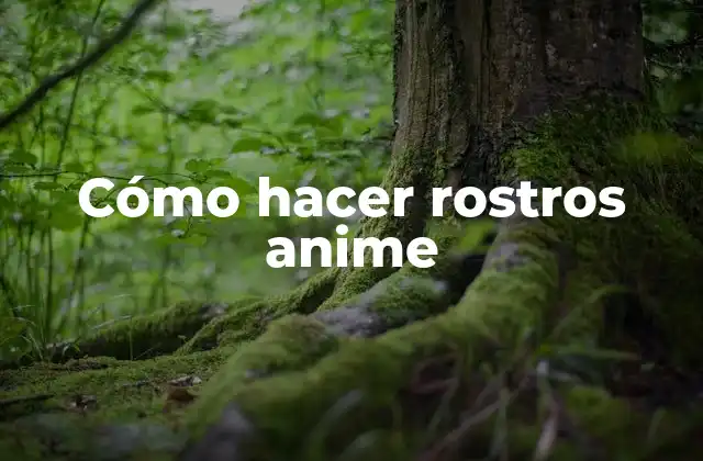 Cómo Hacer Rostros Anime 2 ¿Qué son los rostros anime?