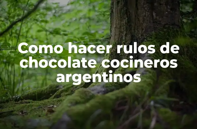 Como Hacer Rulos de Chocolate Cocineros Argentinos
