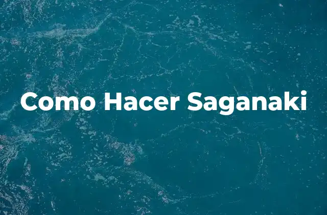 Como Hacer Saganaki