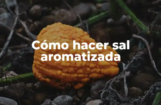 Cómo Hacer Sal Aromatizada