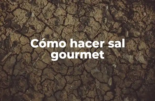 Cómo Hacer Sal Gourmet
