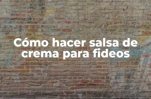 Cómo Hacer Salsa de Crema para Fideos 2 Cómo hacer salsa de crema para fideos