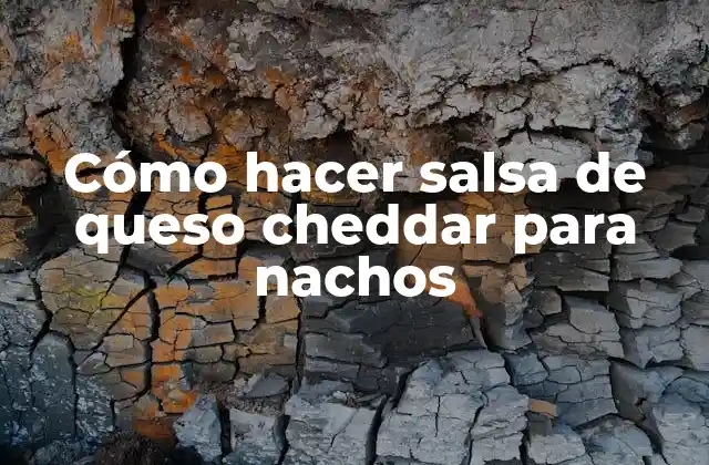 Cómo Hacer Salsa de Queso Cheddar para Nachos