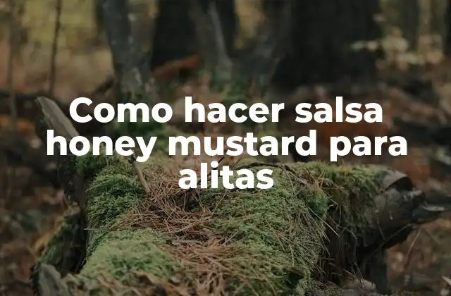 Como Hacer Salsa Honey Mustard para Alitas