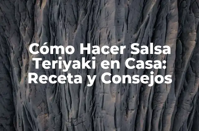 Ingredientes y Herramientas Necesarias para Hacer Salsa Teriyaki