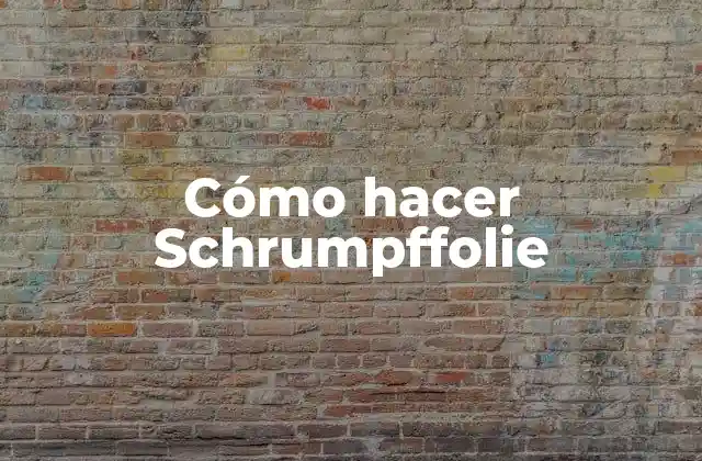 Cómo Hacer Schrumpffolie