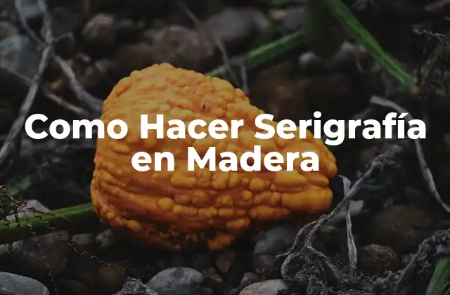 ¿Qué es la Serigrafía en Madera y Para Qué Sirve?