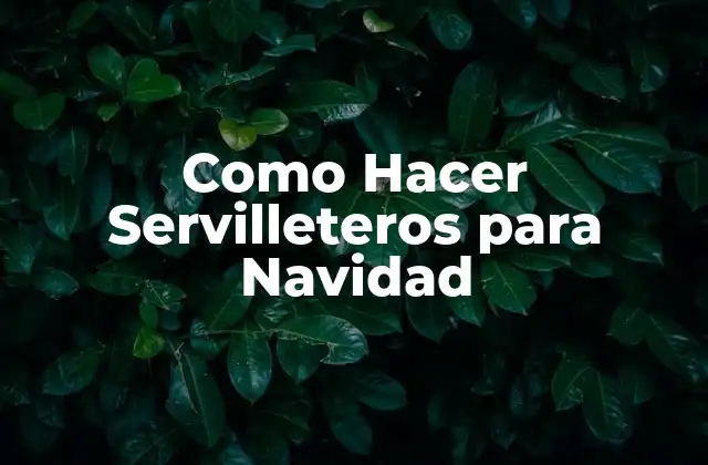 ¿Qué son Servilleteros y Para Qué Sirven?