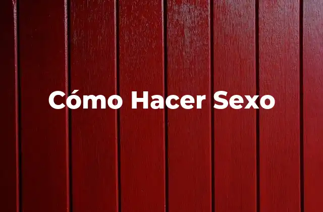 ¿Qué es el Sexo?