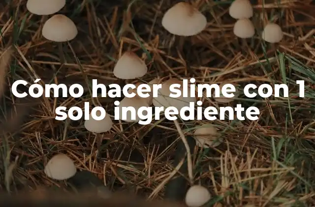 Cómo Hacer Slime con 1 Solo Ingrediente