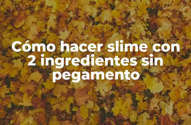 Cómo Hacer Slime con 2 Ingredientes sin Pegamento 2 Los ingredientes necesarios