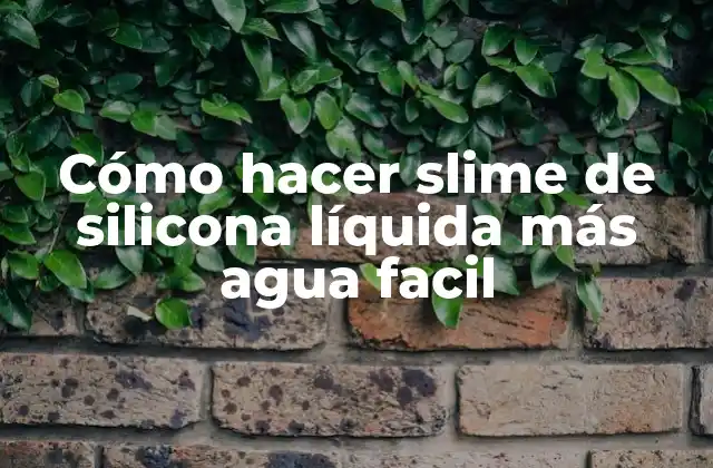 Cómo Hacer Slime de Silicona Líquida Más Agua Facil