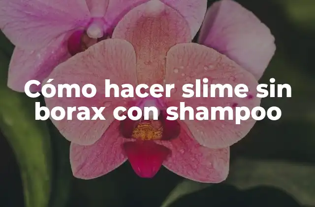 Cómo Hacer Slime sin Borax con Shampoo