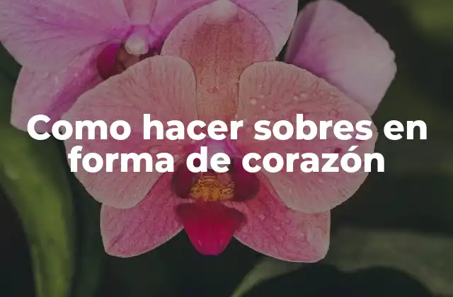Como Hacer Sobres en Forma de Corazón 2 Definición y características de los sobres en forma de corazón