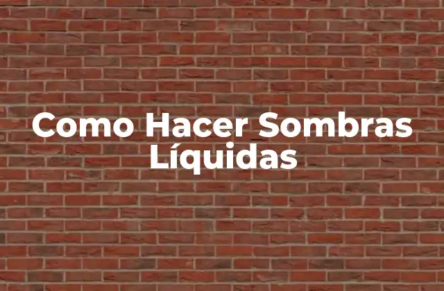 Como Hacer Sombras Líquidas 2 ¿Qué son las Sombras Líquidas?
