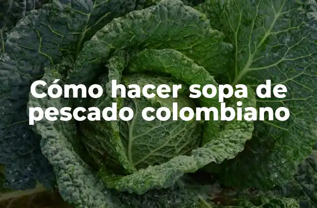 Cómo Hacer Sopa de Pescado Colombiano