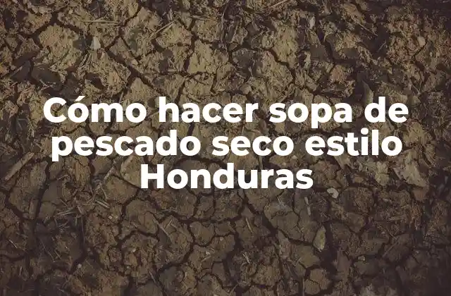 Cómo Hacer Sopa de Pescado Seco Estilo Honduras 2 Sopa de pescado seco estilo Honduras