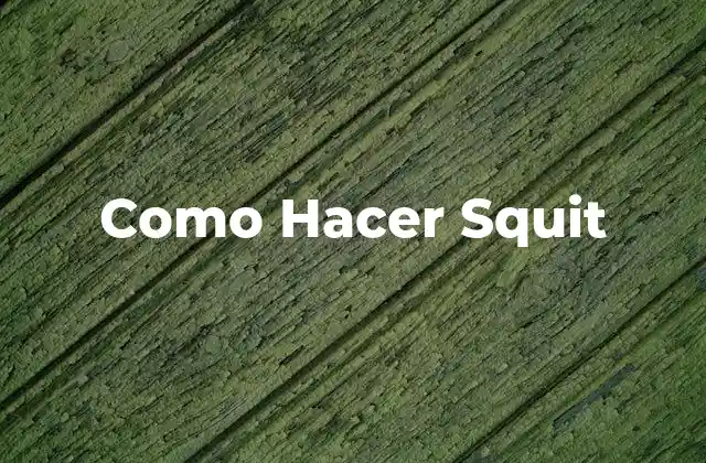 Como Hacer Squit