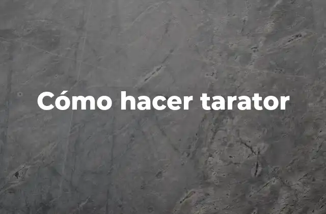 Cómo Hacer Tarator