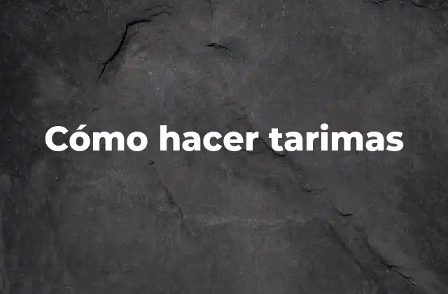 Cómo Hacer Tarimas 2 ¿Qué son las tarimas y para qué sirven?