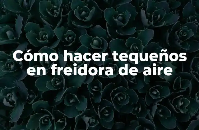 Cómo hacer tequeños en freidora de aire