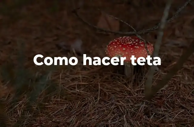 Como Hacer Teta
