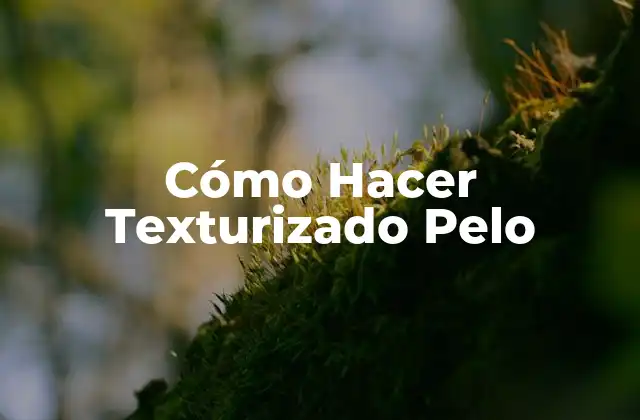 Qué es el Texturizado de Pelo