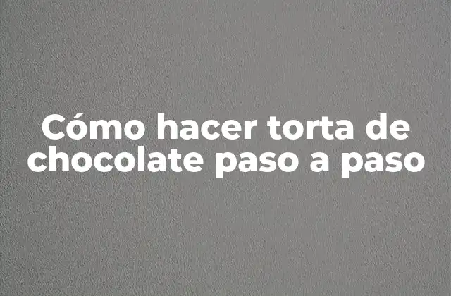 ¿Qué es una torta de chocolate y para qué sirve?