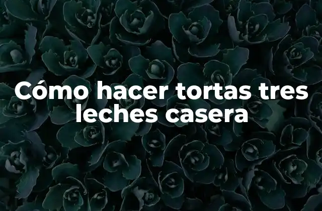 Cómo Hacer Tortas Tres Leches Casera
