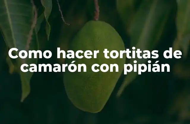 Como Hacer Tortitas de Camarón con Pipián