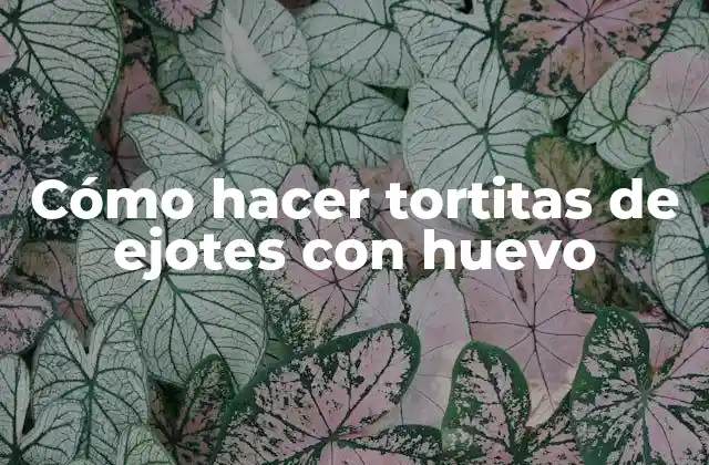 ¿Qué son las tortitas de ejotes con huevo?