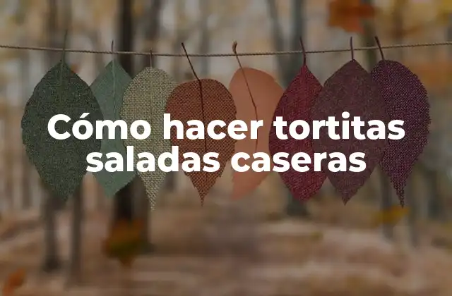 Cómo Hacer Tortitas Saladas Caseras