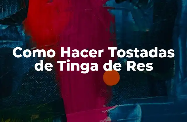 ¿Qué Son las Tostadas de Tinga de Res?