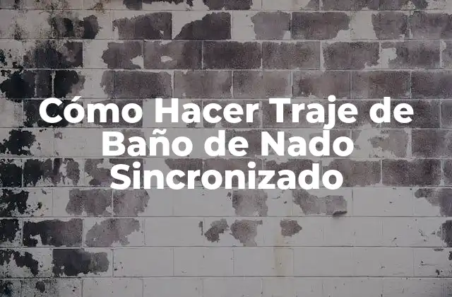 Cómo Hacer Traje de Baño de Nado Sincronizado