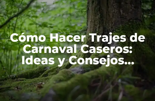 Cómo Hacer Trajes de Carnaval Caseros: Ideas y Consejos Prácticos