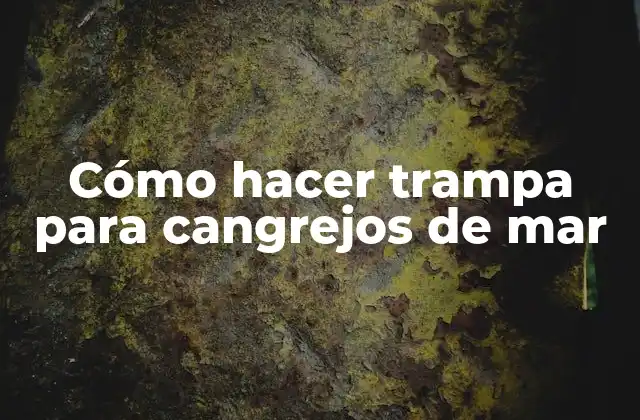Cómo Hacer Trampa para Cangrejos de Mar
