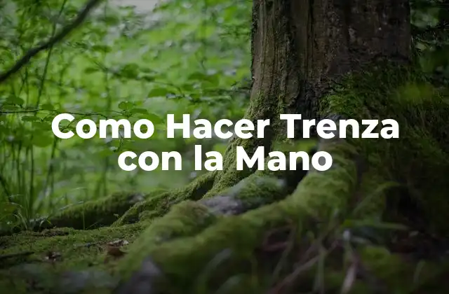 Como Hacer Trenza con la Mano